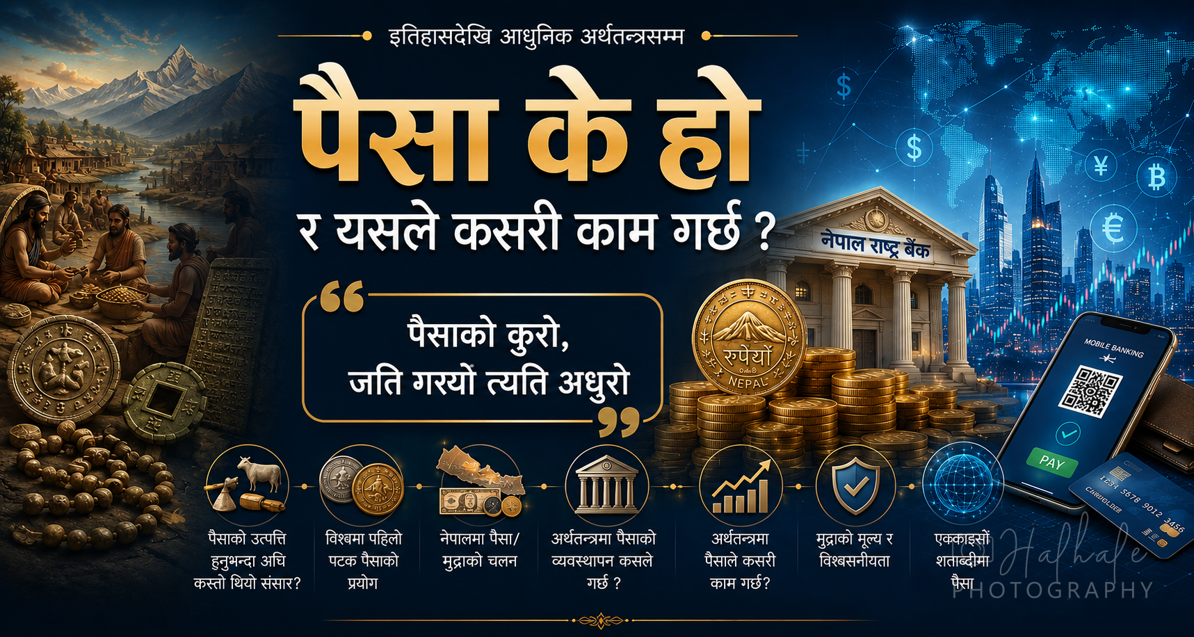 पैसा: इतिहासदेखि आधुनिक अर्थतन्त्रसम्म